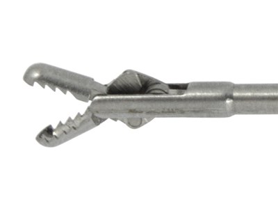 Semi-rigid biopsy forceps