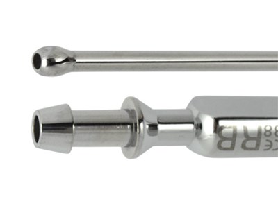 Laryngeal suction tube-vacuum control-bulb end