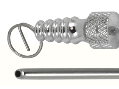 Frazier suction tube extended-closed end-vacuum control