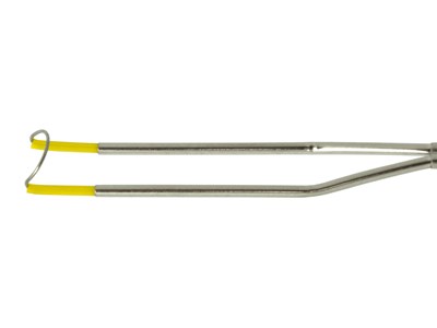 Single stem monopolar cutting loop electrode