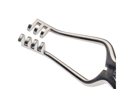 Jefferson retractor-3/4 tooth-curved/blunt
