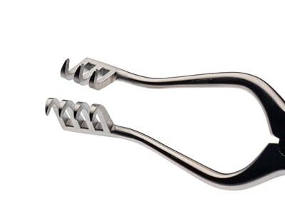 Jefferson retractor-3/4 tooth-sharp-straight