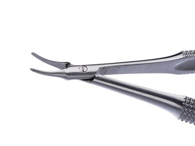 Micro needle holder-curved