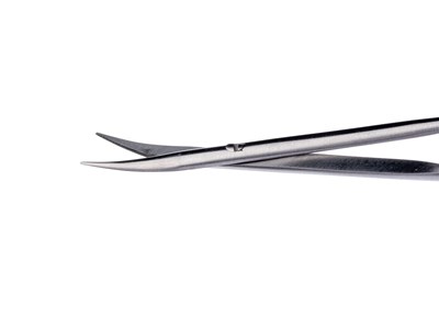 Eye suture scissors curved-pointed